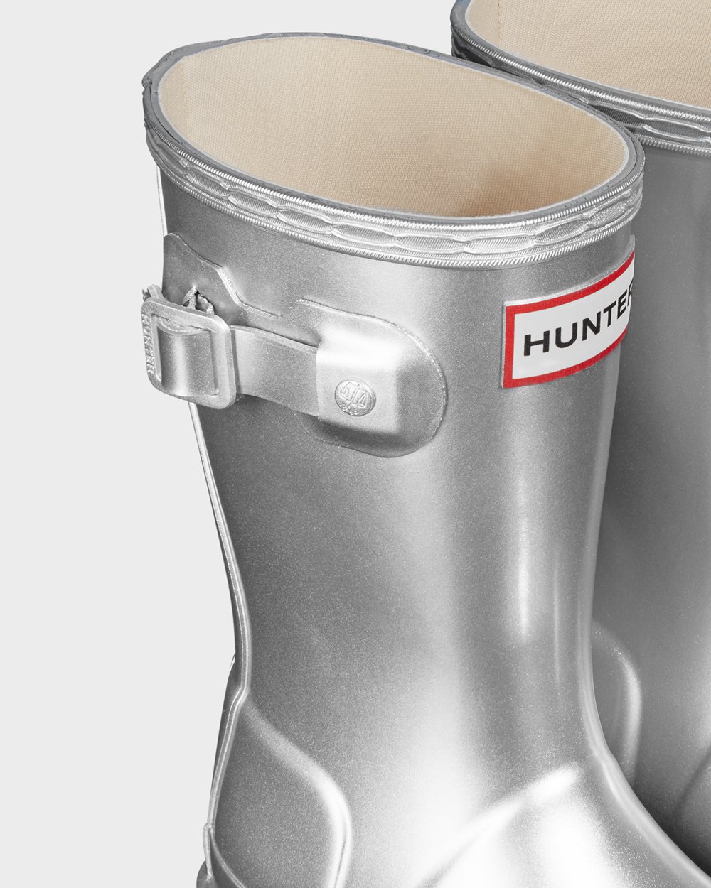 Galochas Hunter Criança Prateadas - Original Little Metallic - 28SGOJERL